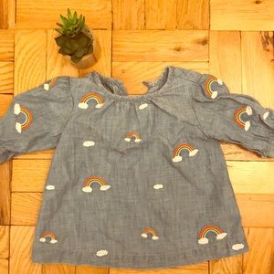 Crewcuts Girl toddler chambray shirt